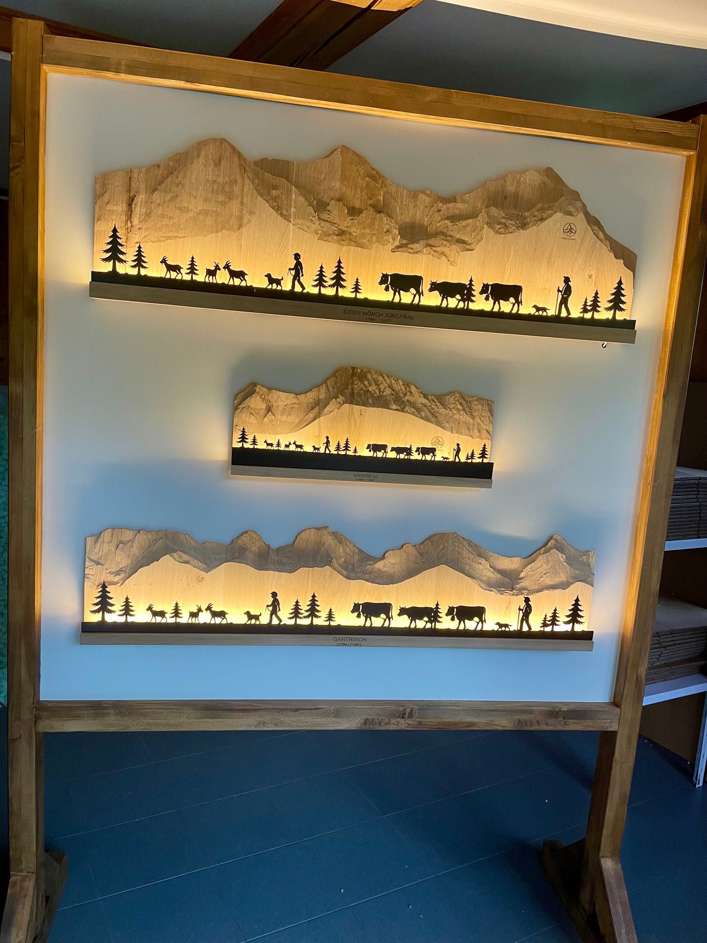 Wandbild Eiger Mönch Jungfrau 120cm