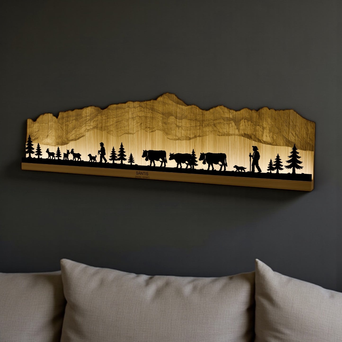 Peinture murale Säntis 120 cm
