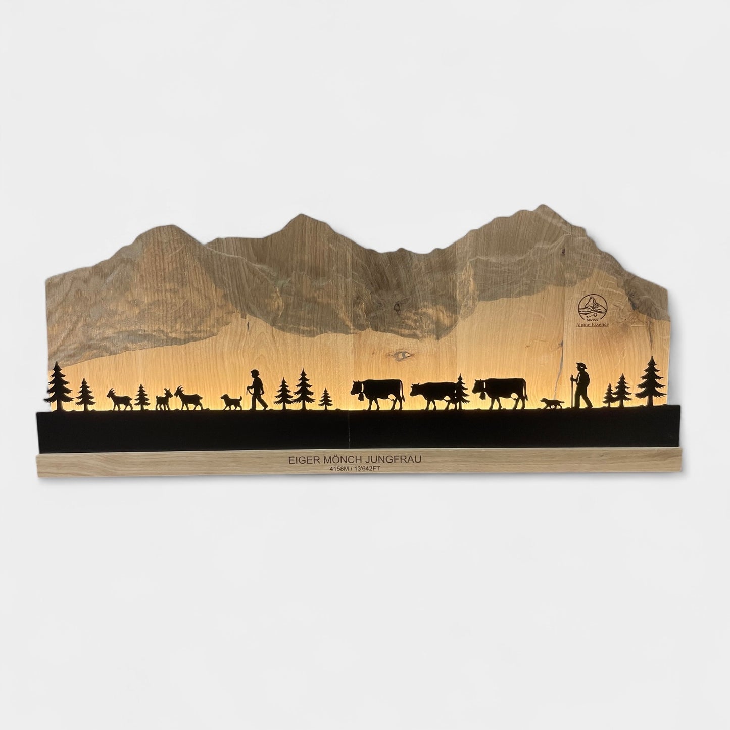 Fresque Eiger Mönch Jungfrau