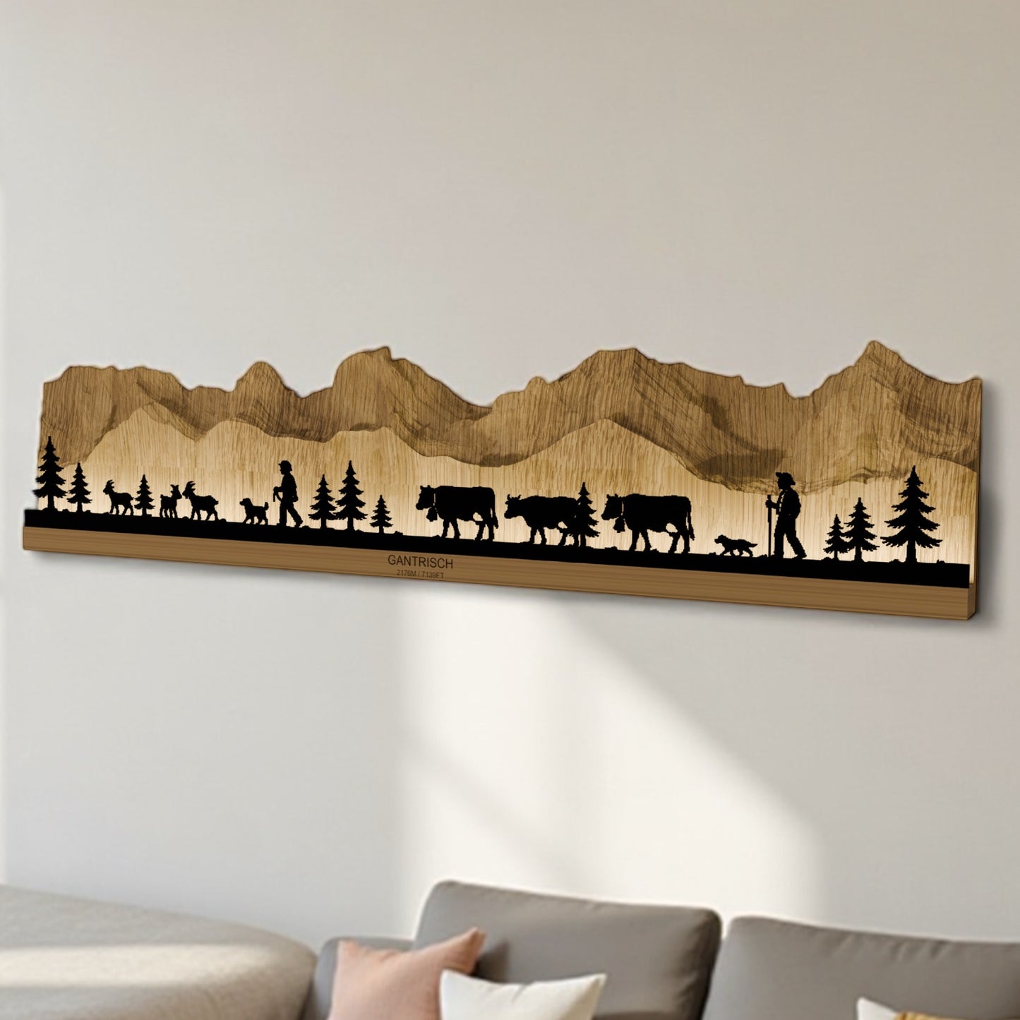 Tableau mural Gantrisch chaîne 120cm