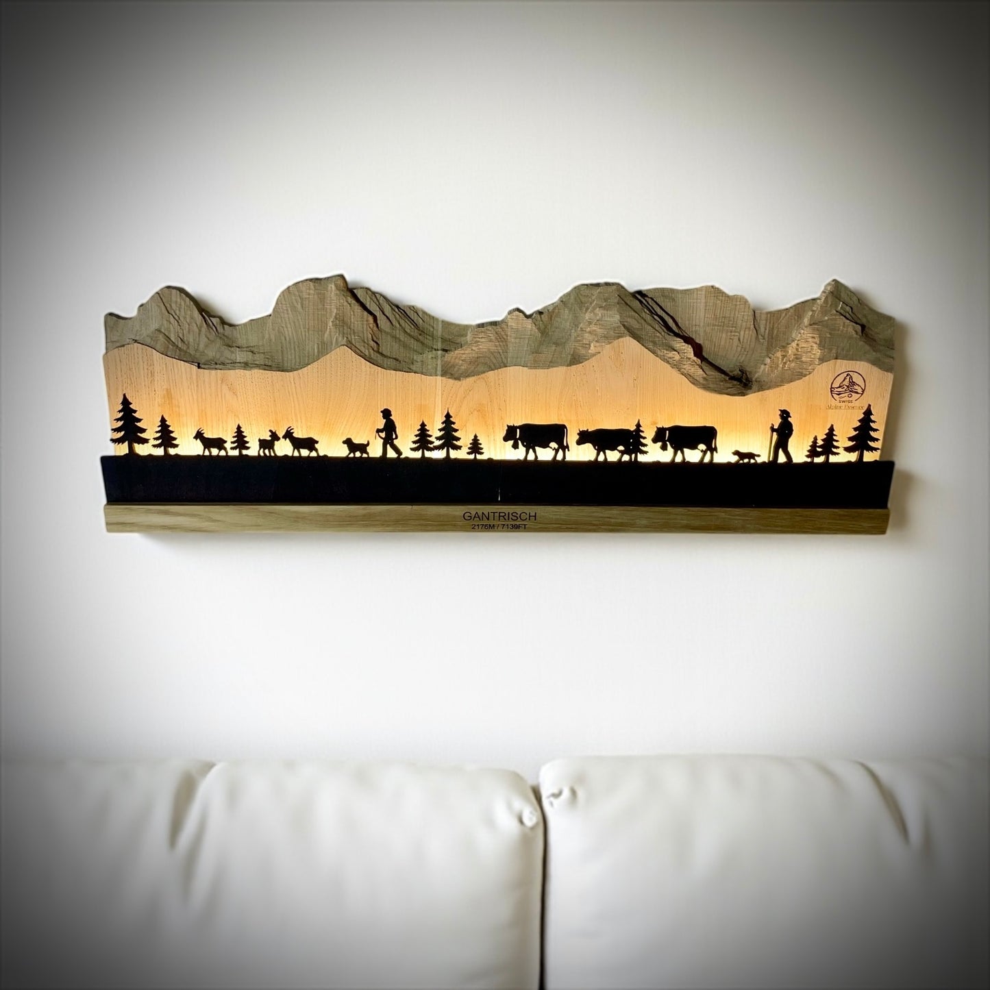 Tableau mural Gantrisch chaîne 60cm