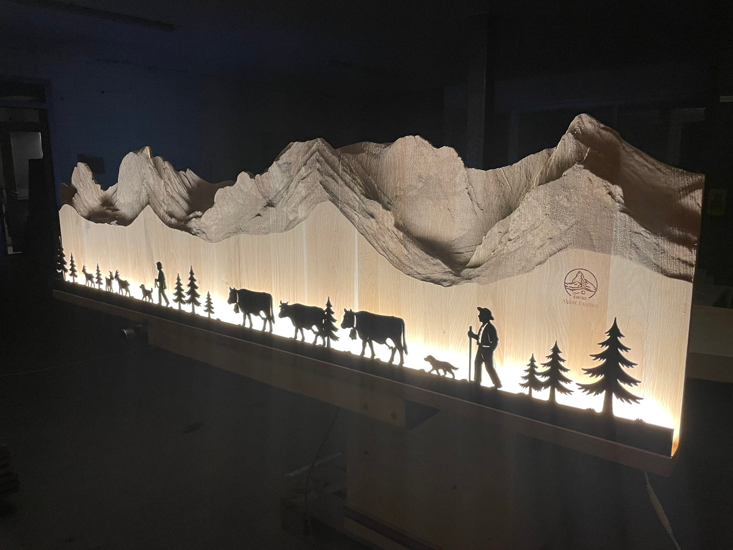 Wandbild Gantrischkette 180cm