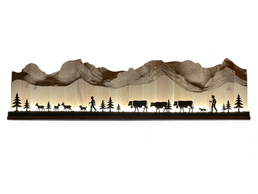 Wandbild Gantrischkette 180cm