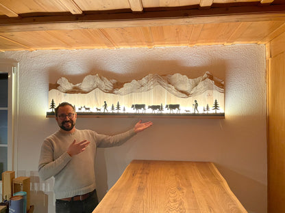 Wandbild Gantrischkette 180cm