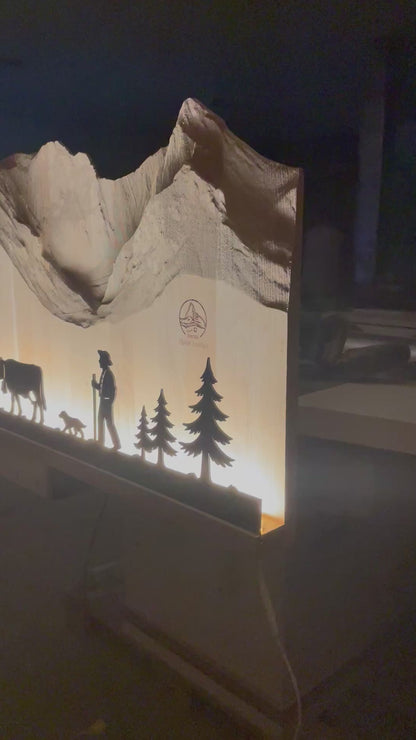 Wandbild Gantrischkette 180cm